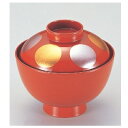 小吸椀 越前椀朱内朱金雅日月 漆器 高さ70 直径:111/業務用/新品/小物送料対象商品
