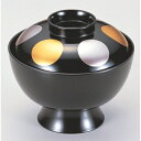 小吸椀 高仙才吸椀黒日月 漆器 高さ78 直径:118/業務用/新品/小物送料対象商品