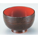 汁椀 3.6寸布目筋入汁椀栃内朱 漆器 高さ67 直径:106/業務用/新品/小物送料対象商品