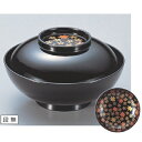 煮物椀 柳椀黒春秋見返付 漆器 高さ50 直径:135/業務用/新品/小物送料対象商品