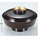 煮物椀 5.5寸天竜寺煮物椀溜つば金 漆器 高さ68 直径:165/業務用/新品/小物送料対象商品