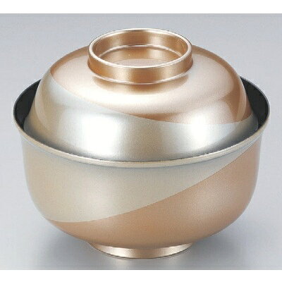 Without Lid - 小吸椀 4寸羽反椀金流線銀地塗本漆塗 漆器 高さ96 直径:121/業務用/新品/小物送料対象商品