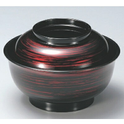 樂天商城 - 丼碗 美里丼朱流線 漆器 高さ74 直径:158/業務用/新品/小物送料対象商品