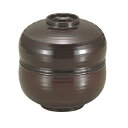 弁当箱 3.5寸ひさご弁当溜内黒塗 高さ110 直径:105/業務用/新品/小物送料対象商品(3)