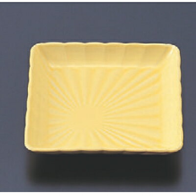 松花堂 菊角皿淡黄 幅113 奥行113 高さ20/業務用/新品/小物送料対象商品