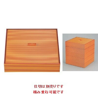 商品情報商品名：尺0寸武蔵野弁当春慶（仕切別）寸法：幅303×奥行303×高さ76メーカー：若泉漆器お届け数（合計）：1材質・素材：ABS樹脂・熱可塑性樹脂商品コード：fp1-1-391-1[特記事項]原産国：日本非常に耐久性があり、衝撃に大変強いため割れにくく塗料の密着も強いので色がはげにくくなっておりますが、食器洗浄機を使用しますと変形する場合がありますので避けて下さい。（耐熱温度60℃～70℃）料理を盛って積み重ねOK！配送料について【ご注意】画面上の色はブラウザやご使用のパソコンの設定により実物と異なる場合があります。