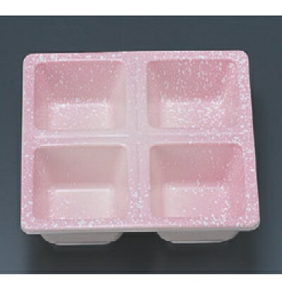 松花堂 D.X四ツ仕切角鉢桜志野 幅113 奥行113 高さ31/業務用/新品/小物送料対象商品