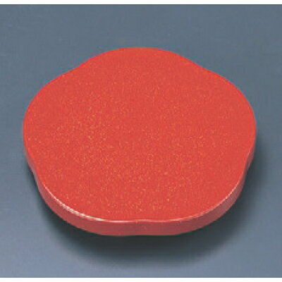 松花堂 梅型高台朱パール塗 幅107 奥行107 高さ20/業務用/新品/小物送料対象商品