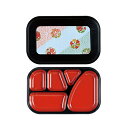 弁当箱 F-260長角副食花暦 幅265 奥行172 高さ48/業務用/新品/小物送料対象商品/テンポス