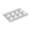 仕切皿 36CM八菜プレート白アクア(箸置付) /業務用/新品/小物送料対象商品