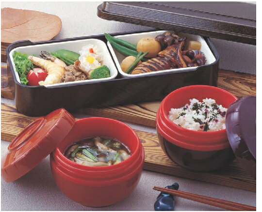 弁当箱 H-500保温飯器・汁器(二重構造)ブラウン色スクリューキャップ式 【業務用食...