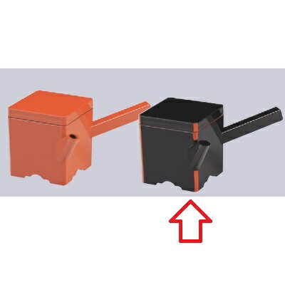 ゆとう (小)角ゆとう黒渕朱(350cc) /業務用/新品/小物送料対象商品