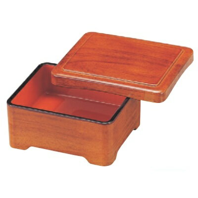 丼重 象足丼重紫檀内朱塗 エース塗 幅168 奥行143 高さ76/業務用/新品/小物送料対象商品