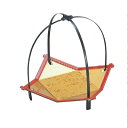 かご 利久皿色紙金箔渕朱 SH塗 幅160 奥行160 高さ165/業務用/新品