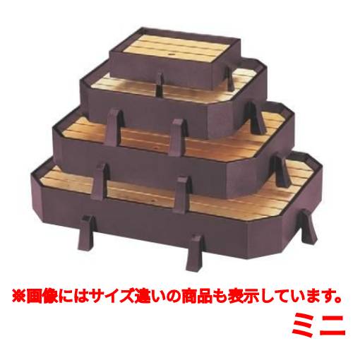 盛器 ミニ松島盛器(四ツ足)溜千筋 /業務用/新品/小物送料対象商品
