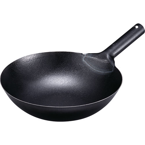 神田鉄鍋/鉄ファイバーライン北京鍋33cm/外径φ330×深さ95mm/業務用/新品