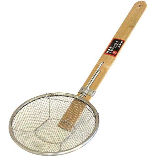 SD 18-8竹柄そば揚げ 横型 24cm /外径φ240×柄長280mm/業務用/新品/小物送料対象商品