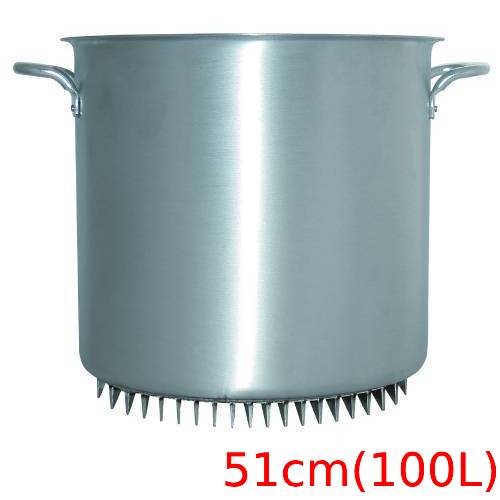 エコライン 寸胴鍋 蓋無し 目盛付 51cm 内径510×深さ510(mm)/業務用/新品/送料無料