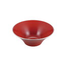 メタル丼フラワー 厚口 渕磨きタイプ 塗装仕様 赤 /業務用/新品/小物送料対象商品