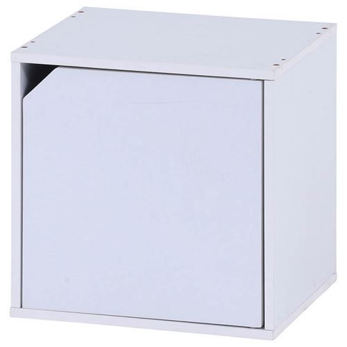 キューブボックス 扉付 ホワイト CB35DR(WH) (セット数：2) /業務用/新品/送料別