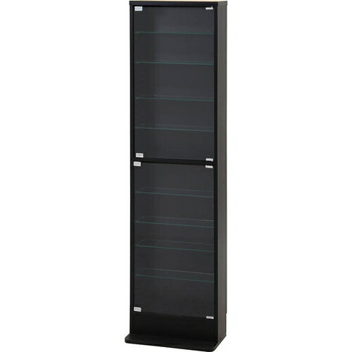 ガラスコレクションケース ハイタイプ 浅型 BK /業務用/新品/送料別