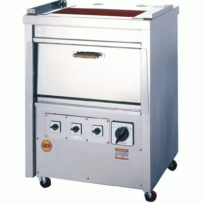 【業務用】 ヒゴグリラー オーブン付き 床置式グリラー 三相200V GO-10 幅770×奥行650×高さ1040mm 【送料無料】