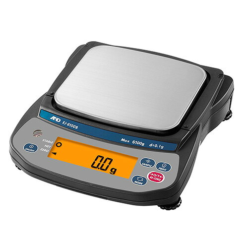 商品情報商品名：A&D パーソナル天びん EJ-6100B型式：EJ-6100B本体サイズ：幅190×長さ208×高さ59(mm)本体重量：1.07(kg)パッケージサイズ：幅280×奥行330×高さ140(mm)パッケージ重量：1.4(kg)ひょう量：6100g最小表示：0.1g最大計測数：61000個計数可能最小単重：0.1gサンプル数：5,10,25,50または100個100%登録最小質量：10g計量皿寸法：140(W)×127(D)mm電源：ACアダプター（付属）、または単三乾電池×4個（別売）付属品：取扱説明書、ACアダプター・選べる インタフェース（別売）：PCへの接続にクイックUSB（別売）、計測機器への接続にRS-232C（別売）、LANへの接続にイーサネット（別売）・選べる 電源：ACアダプタ付属。フィールドなど電源がとれない場所では単3型乾電池4個（別売）でも使用可能・選別作業に便利なコンパレータ表示：コンパレータ（重量判定）機能により、製品の「小・中・大」/「少ない（LO）/ちょうど（OK）/多い（HI）」が仕分けられます。・g・個数・パーセント、3つの表示が切換え可能・見やすいバックライト付大型液晶表示部：文字高16mmの大型表示。バックライトが点灯するので暗いところでも見やすい。バックライトは設定により、常時オン、常時オフ、オートオフ（5、10、30、60秒）で選択可能・積み重ねて収納可能：4台まで積み重ねて収納可能。複数の保管に便利・プラスチック風防をご用意（別売）・SUS304のステンレス製計量皿を使用・ACAI（計数精度自動向上機能）搭載JAN：4981046131292配送料について【ご注意】画面上の色はブラウザやご使用のパソコンの設定により実物と異なる場合があります。
