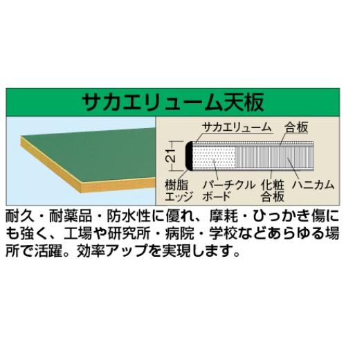 【固定式】【サカエ】軽量作業台KSタイプ KS-187F 幅W1800×奥行D750×高さH740(mm)/...
