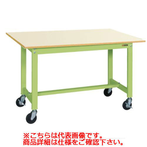 ■商品説明■●本体は角パイプ(構造用鋼管)を使用しているため非常に堅牢でしかもホコリが溜まりません。商品名：軽量作業台KSタイプ(移動式・直進安定金具無し) KS-187PURIGメーカー：サカエオリジナルブランドメーカー品番：42015外形寸法：幅W1800×奥行D750×高さH740(mm)お届け数：1型式：KS-187PURIG重量：31kg耐荷重：200kg本体色：グリーン天板種類：ポリエステル天板キャスター：100φゴム車【配送料について】この商品は、全国配送料金無料にてお届け致します。※北海道・沖縄・離島や一部地域では追加配送料が発生致します。商品は車上渡しでのお届けです。※配送にはドライバー1名で伺います為、トラック上からの荷降ろしや、建物内への搬入及び開梱作業は行えません。大型商品の場合は、配送日当日に人手をご用意して頂きますようお願い致します。価格には搬入設置費および処分費は含まれておりません。搬入設置・処分等を御希望のお客様は、別途お見積り致します。お気軽にお問合わせください。尚、搬入設置を承れない地域がございます。予めご了承下さい。【ご注意】画面上の色はブラウザやご使用のパソコンの設定により実物と異なる場合があります。