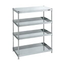 【固定式】【サカエ】ステンレスCSパールワゴン(固定タイプ) CSPN4-75124 幅750×奥行500×高さ1215(mm)/業務用/新品/送料無料