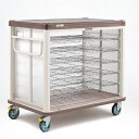 ERECTA(エレクター) 常温配膳車 配膳車cooシリーズ シャッター式ベーシックタイプ デラックスモデル組立式 /膳数:48/送料無料