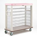 ERECTA(エレクター) 常温配膳車 配膳車cooシリーズ シャッター式ハーフタイプ デラックスモデル組立式 /膳数:24/送料無料