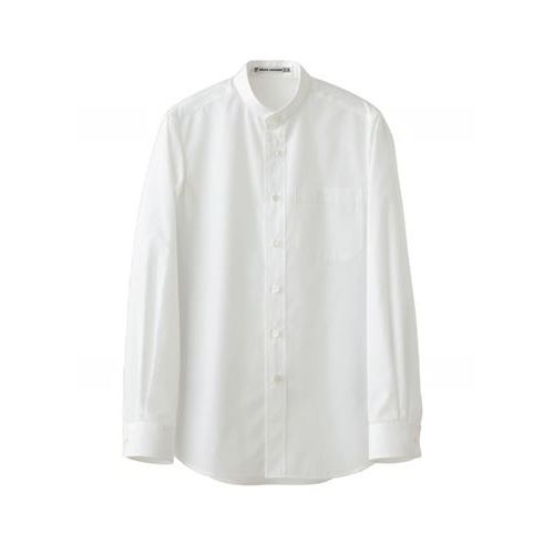 【セブンユニフォーム】 予販 スタンドカラーシャツ 男女兼用 サイズ：SS～5L カラー：ネイビー ブラウン ブラック ベージュ ホワイト