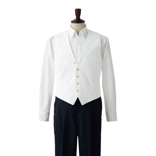 【セブンユニフォーム】ベスト（男性用）サイズ：S～4L カラー：ストライプ,ホワイト×サックス,ネイビー,ホワイト