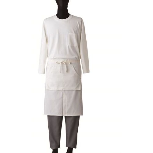 【セブンユニフォーム】エプロンサイズ：フリー カラー：ホワイト,ネイビー,レンガ,グリーン,生成り,グ..