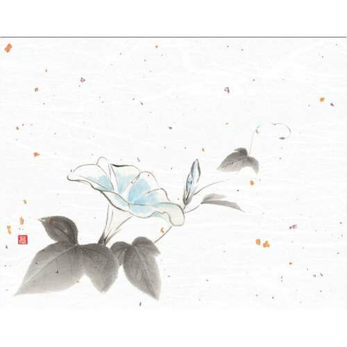 4x5寸花風情 朝顔 (100枚入)/業務用/新品/小物送料対象商品