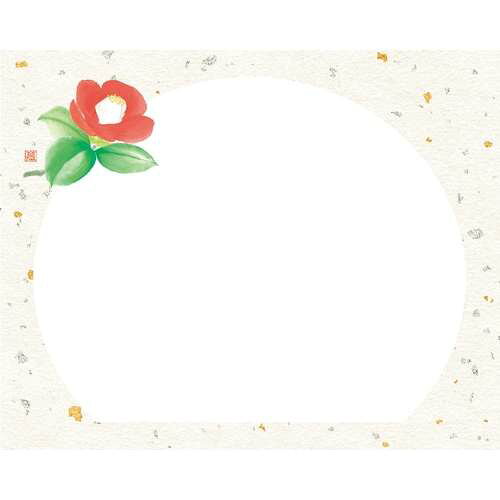 4×5寸 花うらら敷紙 椿 (100枚入)/業務用/新品/小物送料対象商品