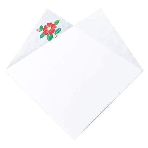 2つ折 四季の天紙 椿 (100枚入)/業務用/新品/小物送料対象商品