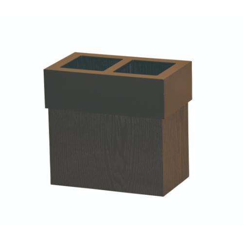Interior Accessories - 6-070-08/WM 分別式ダストボックス ブラック 約幅32×奥行19×高さ30cm (投入口サイズ約幅11.5×13cm)/業務用/新品/小物送料対象商品