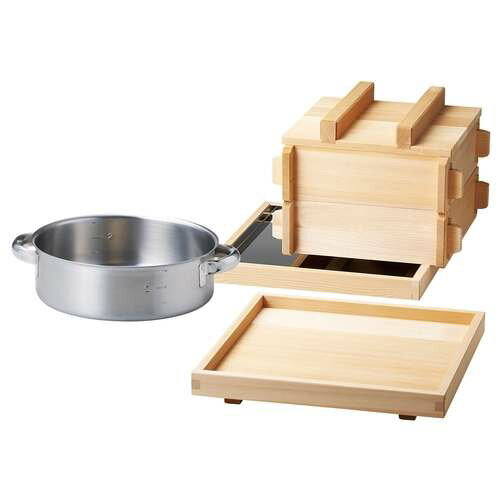 せいろ - 椹・お座敷セイロ(8寸)＜身1段＞ ※竹スダレ別売/業務用/新品/小物送料対象商品