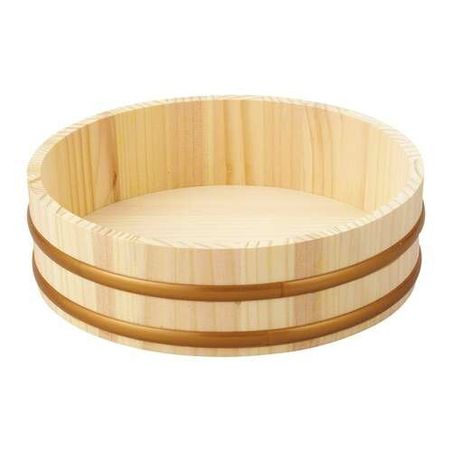 Boiled Rice Container - 天然木寿司飯台(樹脂タガ) 口径27/業務用/新品/小物送料対象商品