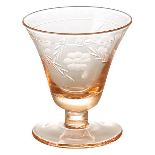 手彫り硝子・高台珍味入 ロゼ/業務用/新品/小物送料対象商品