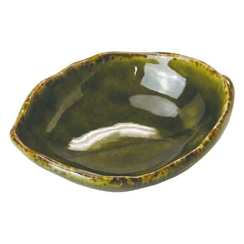 ひと葉豆皿 織部/業務用/新品/小物送料対象商品