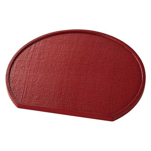 Trays - ミニ半月盆漆塗風 根来/業務用/新品/小物送料対象商品