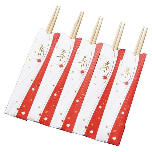 兒童筷子,叉,勺 - お祝い箸 三ツ折 (5膳入)/業務用/新品/小物送料対象商品