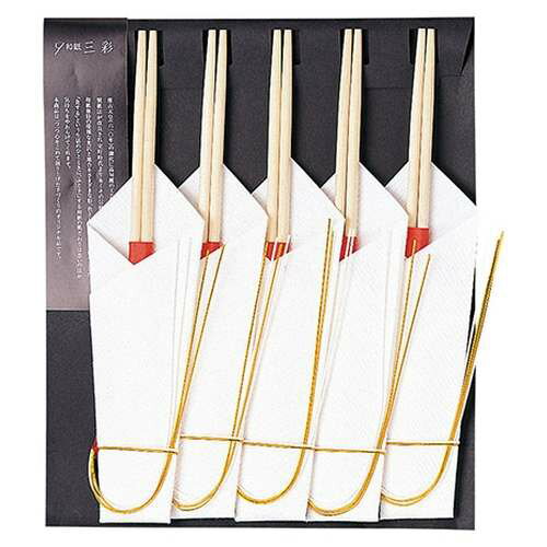 Chopsticks - お祝い箸 麗(うらら)白 (5膳入)/業務用/新品/小物送料対象商品