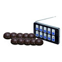 エコチャイム10窓受信機/丸型送信機(ウッド)10台セット/業務用/新品/送料無料/テンポス