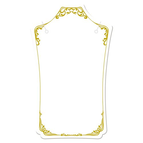 ネックレス専用台紙 ホワイト S 90×55 5冊入 品番:19-2682 /業務用/新品/小物送料対象商品