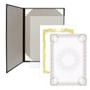 証書ファイル A4 レザー調 証書用紙入り 焦茶栗 縦320mm×横233mm×奥6mm 業務用/新品/小物送料対象商品