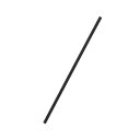 ストレートストロー4.5×180mm 黒 紙包装 500本入 /業務用/新品/小物送料対象商品